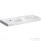Geberit SMYLE SQUARE 120x48 cm-es két medencés mosdó,fehér 500.223.01.1