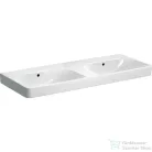 Geberit SMYLE SQUARE 120x48 cm-es két medencés mosdó csaplyuk nélkül,fehér 500.224.01.1