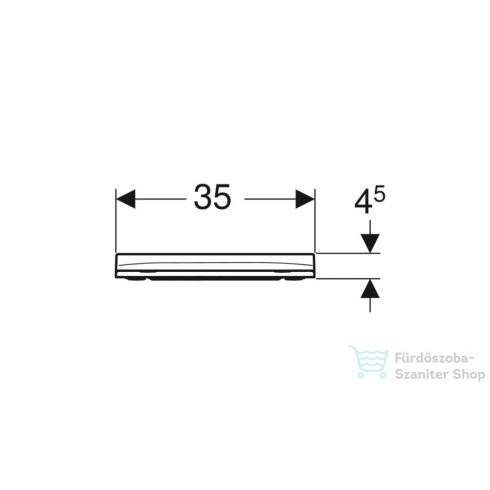 Geberit Smyle Square lecsapódásgátlós wc ülőke 500.240.01.1