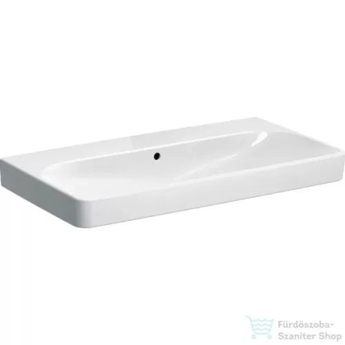 Geberit SMYLE SQUARE 90x48 cm-es mosdó csaplyuk nélkül,fehér 500.250.01.1