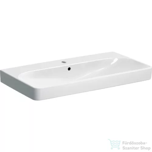 Geberit SMYLE SQUARE 90x48 cm-es mosdó 1 csaplyukkal,fehér 500.251.01.1