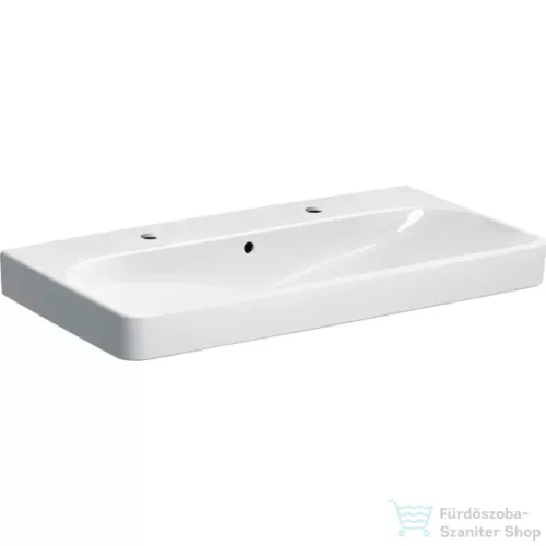 Geberit SMYLE SQUARE 90x48 cm-es mosdó 2 csaplyukkal,fehér 500.252.01.1