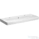 Geberit SMYLE SQUARE 120x48 cm-es mosdó 2 csaplyukkal,fehér 500.253.01.1