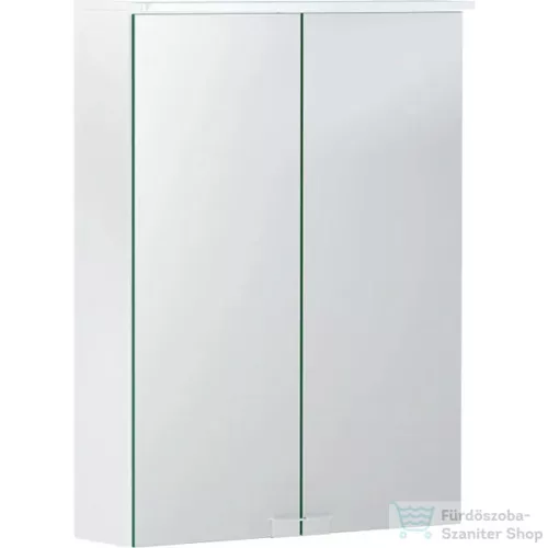 Geberit OPTION BASIC 50x67,7 cm-es 2 ajtós tükrös szekrény LED világítással,matt fehér 500.257.00.1