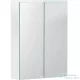 Geberit OPTION BASIC 50x67,7 cm-es 2 ajtós tükrös szekrény LED világítással,matt fehér 500.257.00.1