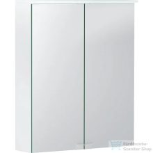  Geberit OPTION BASIC 56x67,7 cm-es 2 ajtós tükrös szekrény LED világítással,matt fehér 500.258.00.1