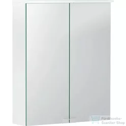   Geberit OPTION BASIC 56x67,7 cm-es 2 ajtós tükrös szekrény LED világítással,matt fehér 500.258.00.1