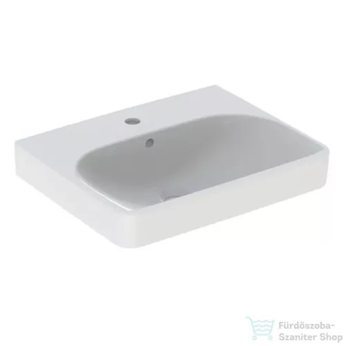 Geberit SMYLE SQUARE 55x44 cm-es mosdó 1 csaplyukkal,fehér 500.259.01.1
