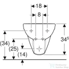 Geberit SELNOVA fali bidé,fehér 500.264.01.7