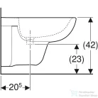 Geberit SELNOVA fali bidé,fehér 500.264.01.7