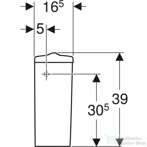 Geberit Selnova wc tartály oldalsó bekötéssel,fehér 500.269.01.1