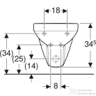 Geberit SELNOVA COMPACT fali bidé,fehér 500.272.01.7