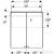 Geberit OPTION BASIC 60x67,7 cm-es 2 ajtós tükrös szekrény LED világítással,matt fehér 500.273.00.1