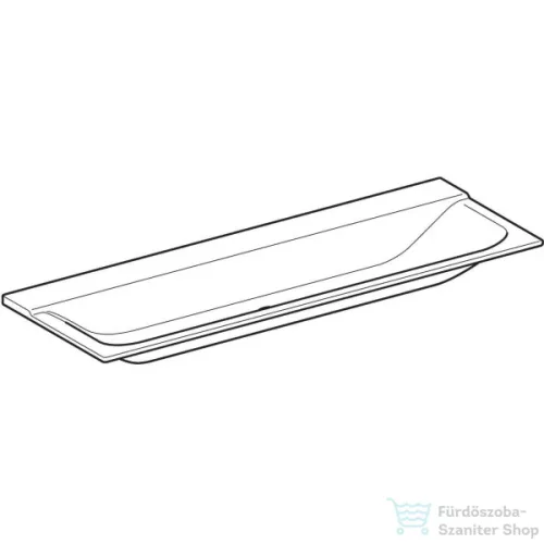 Geberit Xeno² 140x48 cm-es bútorra ültethető mosdó csaplyuk nélkül,matt fehér 500.276.00.1