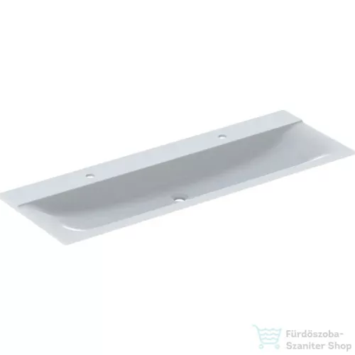 Geberit Xeno² 140x48 cm-es bútorra ültethető mosdó 2 csaplyukkal,matt fehér 500.277.00.1