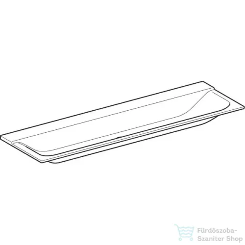 Geberit Xeno² 160x48 cm-es bútorra ültethető mosdó csaplyuk nélkül,matt fehér 500.278.00.1