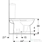 Geberit SELNOVA alsó kifolyású,mélyöblítéses monoblokkos wc,fehér 500.281.01.7