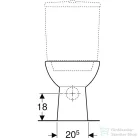 Geberit SELNOVA hátsó kifolyású,mélyöblítéses monoblokkos wc,fehér 500.282.01.5