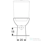 Geberit SELNOVA perem nélküli,hátsó kifolyású,mélyöblítéses monoblokkos wc,fehér 500.283.01.5