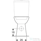 Geberit SELNOVA COMFORT magasított,alsó kifolyású,mélyöblítéses monoblokkos wc,fehér 500.284.01.5