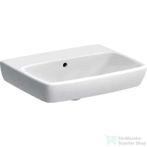 Geberit SELNOVA SQUARE 55x44 cm-es mosdó csaplyuk nélkül,fehér 500.291.01.7