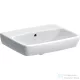 Geberit SELNOVA SQUARE 55x44 cm-es mosdó csaplyuk nélkül,fehér 500.291.01.7