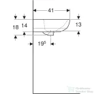 Geberit SELNOVA 50x41 cm-es mosdó,fehér 500.295.01.7