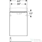 Geberit SMYLE SQUARE 44,2x35,6x61,7 cm-es 1 ajtós alsószekrény,balos,fényes fehér 500.351.00.1