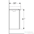 Geberit SMYLE SQUARE 44,2x35,6x61,7 cm-es 1 ajtós alsószekrény,balos,fényes fehér 500.351.00.1