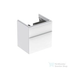   Geberit SMYLE SQUARE 58,4x47x61,7 cm-es 2 fiókos alsószekrény 500.229.01.1 mosdóhoz,fényes fehér 500.352.00.1