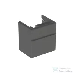   Geberit SMYLE SQUARE 58,4x47x61,7 cm-es 2 fiókos alsószekrény 500.229.01.1 mosdóhoz,matt láva 500.352.JK.1