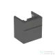 Geberit SMYLE SQUARE 58,4x47x61,7 cm-es 2 fiókos alsószekrény 500.229.01.1 mosdóhoz,matt láva 500.352.JK.1