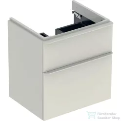   Geberit SMYLE SQUARE 58,4x47x61,7 cm-es 2 fiókos alsószekrény 500.229.01.1 mosdóhoz,fényes homokszürke 500.352.JL.1