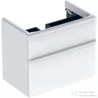 Geberit SMYLE SQUARE 73,4x47x61,7 cm-es 2 fiókos alsószekrény 500.249.01.1 mosdóhoz,fényes fehér 500.353.00.1