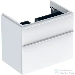   Geberit SMYLE SQUARE 73,4x47x61,7 cm-es 2 fiókos alsószekrény 500.249.01.1 mosdóhoz,fényes fehér 500.353.00.1