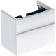 Geberit SMYLE SQUARE 73,4x47x61,7 cm-es 2 fiókos alsószekrény 500.249.01.1 mosdóhoz,fényes fehér 500.353.00.1