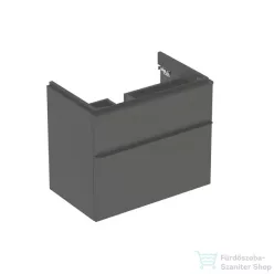   Geberit SMYLE SQUARE 73,4x47x61,7 cm-es 2 fiókos alsószekrény 500.249.01.1 mosdóhoz,matt láva 500.353.JK.1