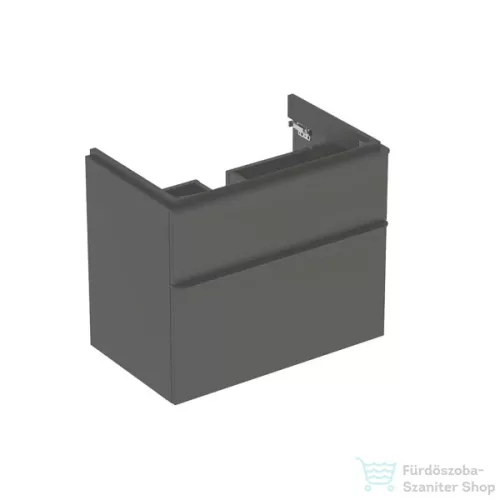 Geberit SMYLE SQUARE 73,4x47x61,7 cm-es 2 fiókos alsószekrény 500.249.01.1 mosdóhoz,matt láva 500.353.JK.1