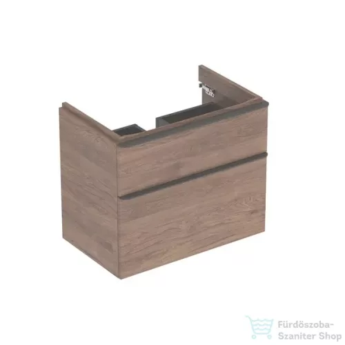 Geberit SMYLE SQUARE 73,4x47x61,7 cm-es 2 fiókos alsószekrény 500.249.01.1 mosdóhoz,hikoridió 500.353.JR.1
