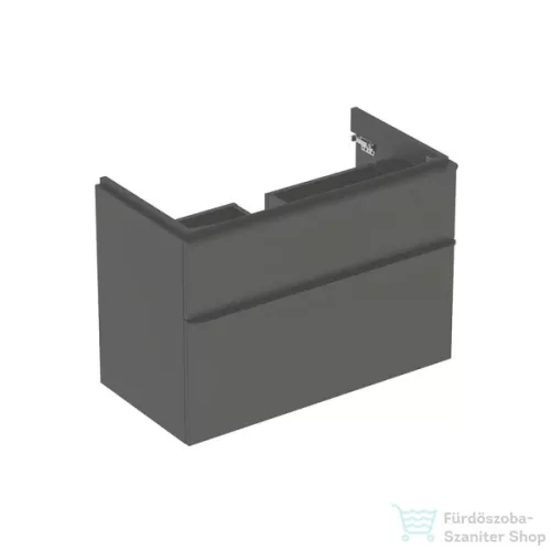Geberit SMYLE SQUARE 88,4x47x61,7 cm-es 2 fiókos alsószekrény,matt láva 500.354.JK.1