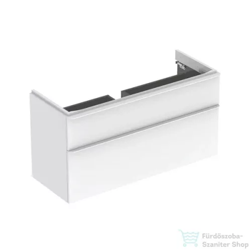 Geberit SMYLE SQUARE 118,4x47x61,7 cm-es 2 fiókos alsószekrény,fényes fehér 500.355.00.1