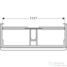 Geberit SMYLE SQUARE 118,4x47x61,7 cm-es 2 fiókos alsószekrény,fényes fehér 500.355.00.1