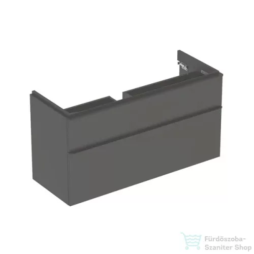 Geberit SMYLE SQUARE 118,4x47x61,7 cm-es 2 fiókos alsószekrény,matt láva 500.355.JK.1
