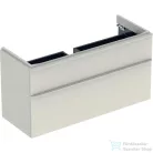 Geberit SMYLE SQUARE 118,4x47x61,7 cm-es 2 fiókos alsószekrény,fényes homokszürke 500.355.JL.1