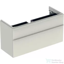   Geberit SMYLE SQUARE 118,4x47x61,7 cm-es 2 fiókos alsószekrény,fényes homokszürke 500.355.JL.1
