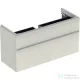 Geberit SMYLE SQUARE 118,4x47x61,7 cm-es 2 fiókos alsószekrény,fényes homokszürke 500.355.JL.1
