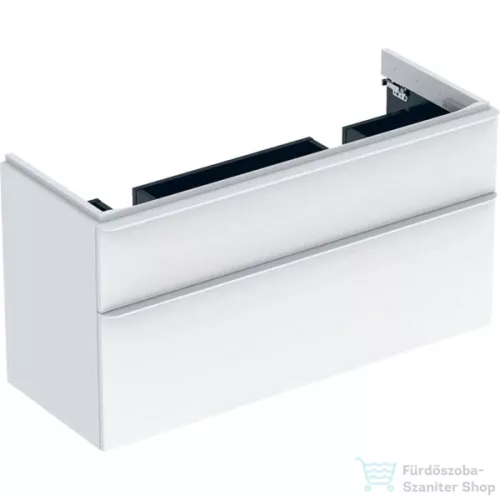 Geberit SMYLE SQUARE 118,4x47x61,7 cm-es 2 fiókos alsószekrény,fehér 500.356.00.1