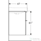 Geberit SMYLE SQUARE 118,4x47x61,7 cm-es 2 fiókos alsószekrény,hikoridió 500.356.JR.1