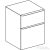 Geberit SMYLE SQUARE 45x47x60 cm-es 2 fiókos oldalsó szekrény,fényes homokszürke 500.357.JL.1
