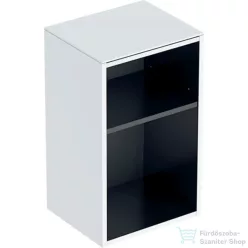   Geberit SMYLE SQUARE 36x29,9x60 cm-es nyitott oldalsó szekrény üveg takarólappal,fényes fehér 500.358.00.1